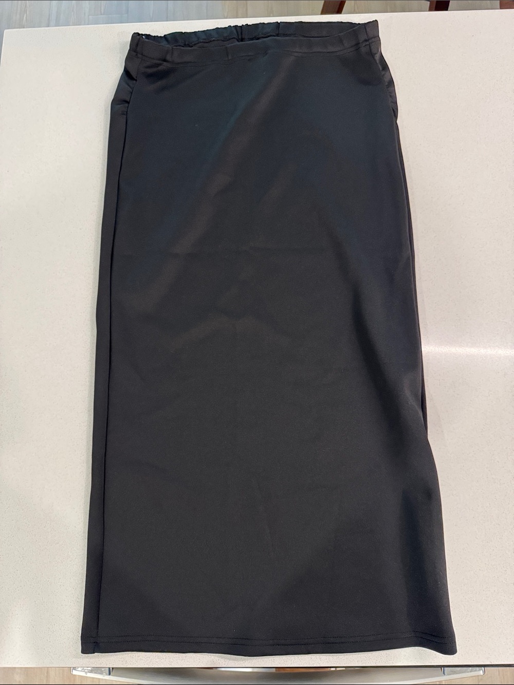 SHEIN Black Midi Straight Skirt